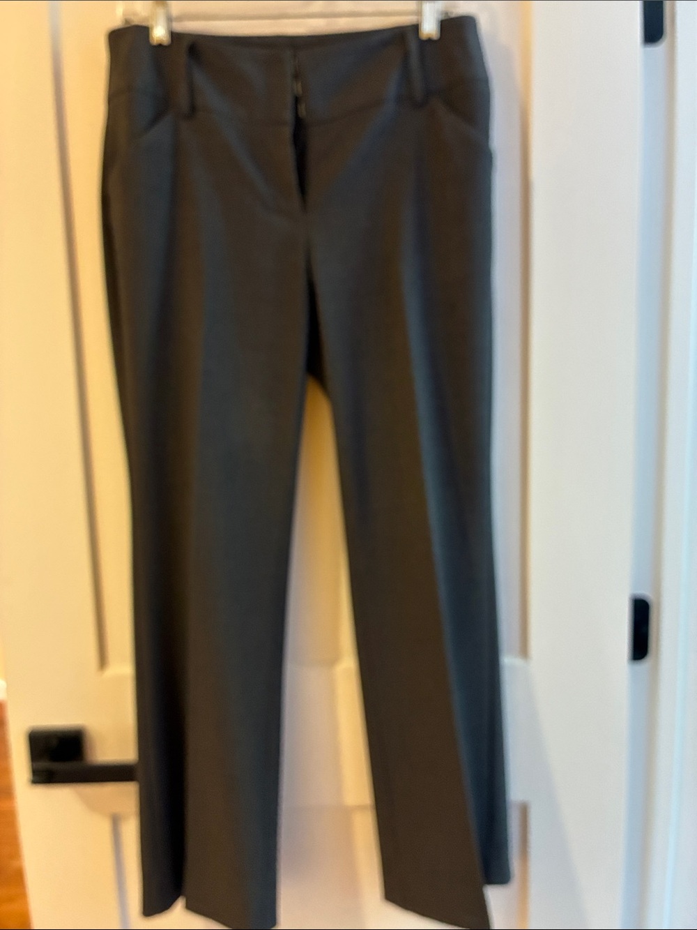 Kenneth Cole Black Straight-Leg Trousers, size 6